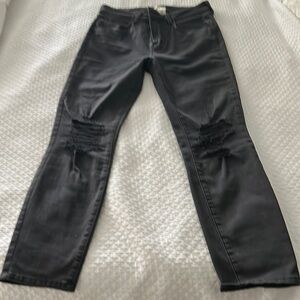 L'Agence Womens Margot High Rise Skinny Jeans 29 Black Stretch Denim